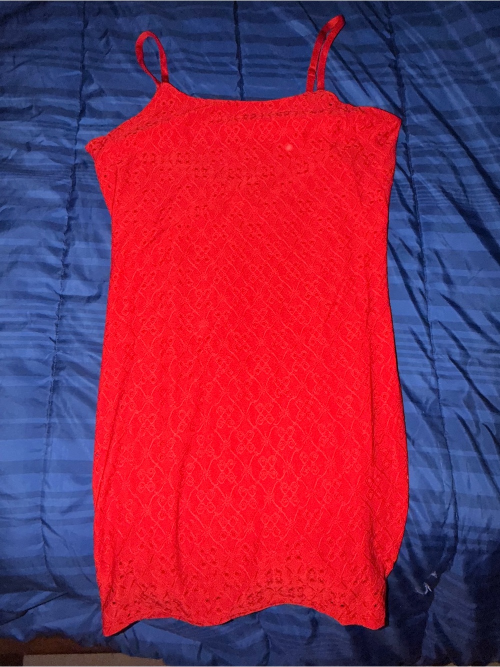 No Boundaries Red Lace Camisole Slip